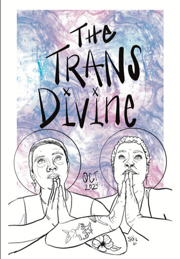 zine cover design (The Trans Divine)